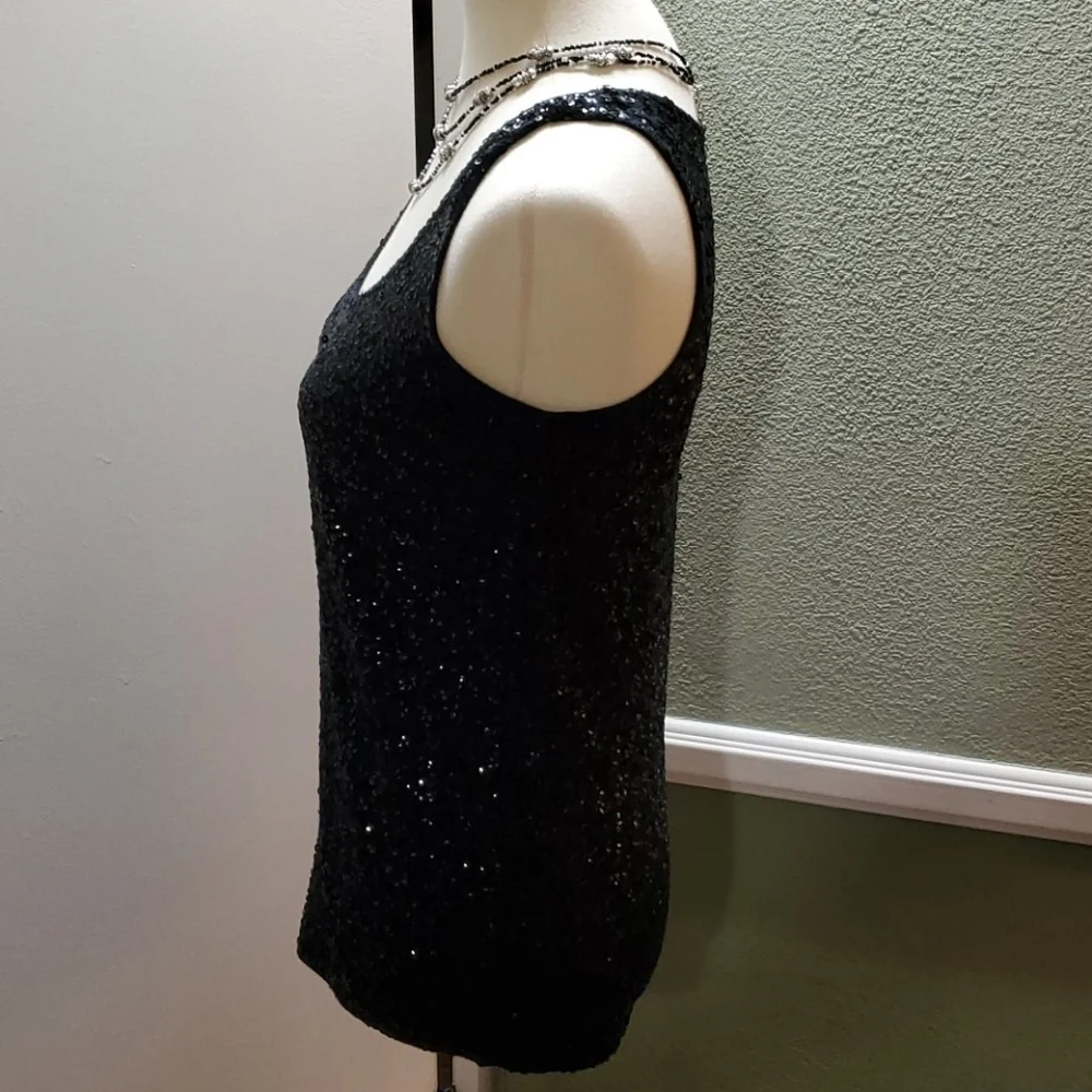 J. CREW SEQUINED SLEEVELESS TOP